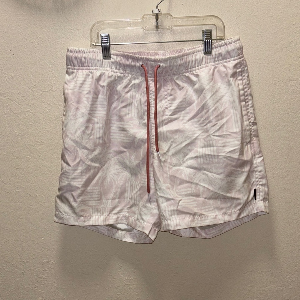 Ring of Fire Light Pink and White Shorts